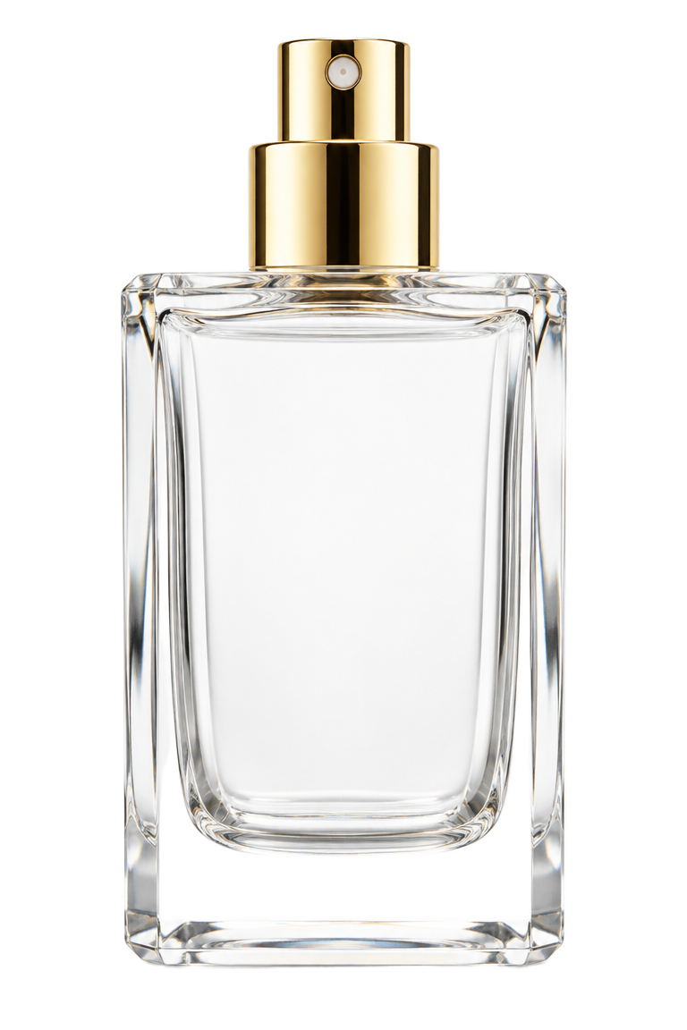 Glass perfume bottle